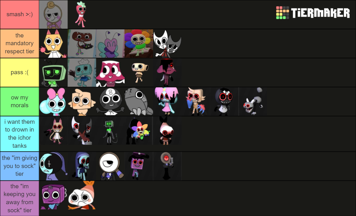 Dandy's World (FT. Twisteds & Unreleased Toons) Tier List (Community ...