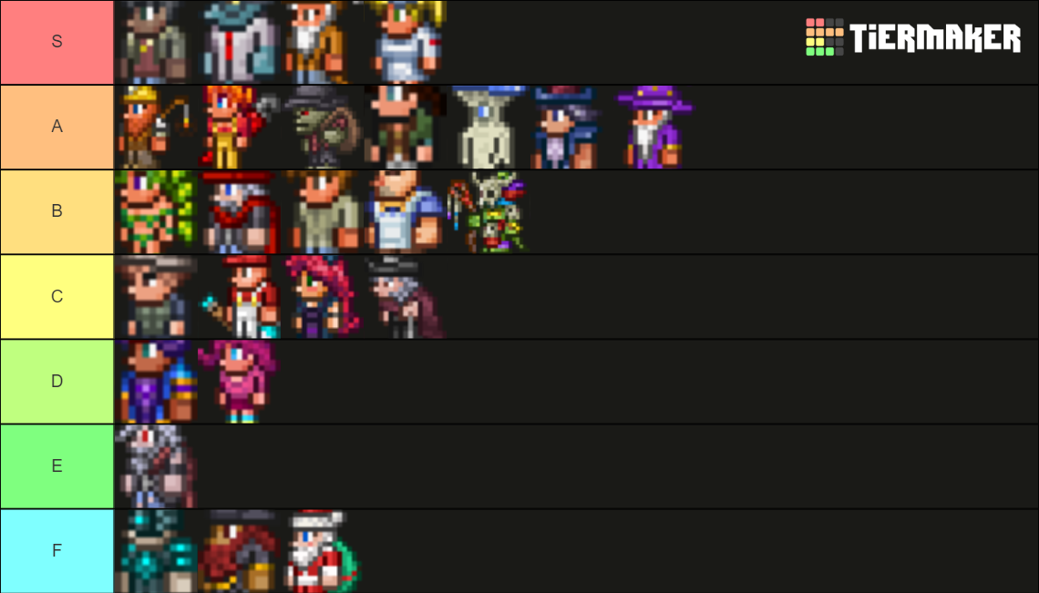 Terraria NPC Tier List (Community Rankings) - TierMaker