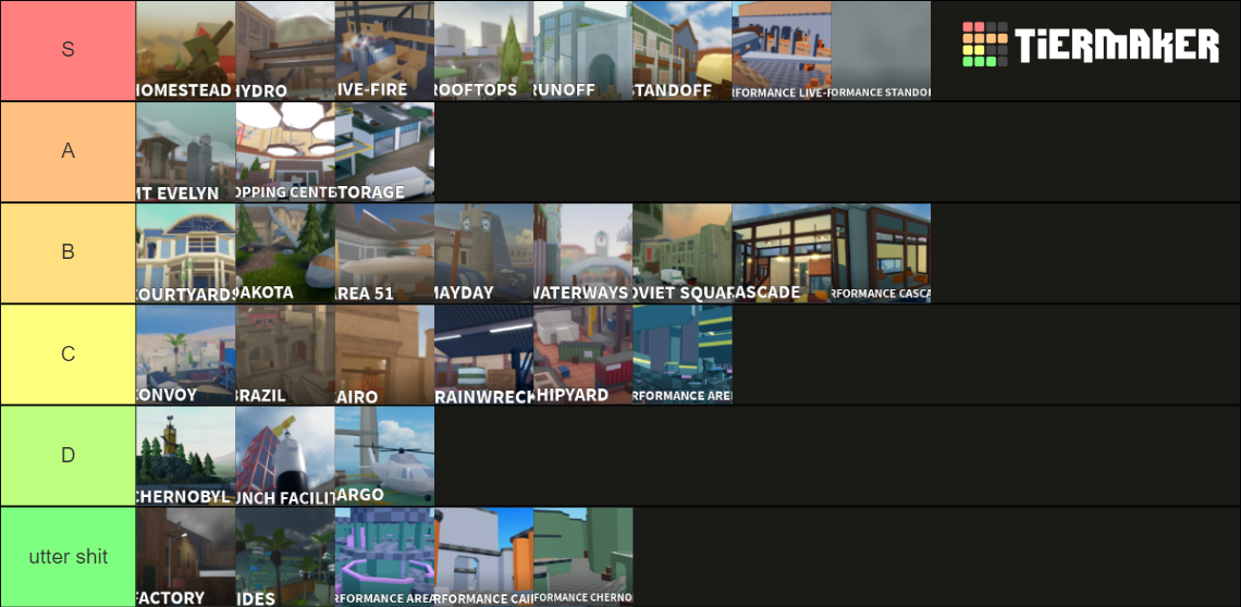 Bad Business Maps Tier List (Community Rankings) - TierMaker