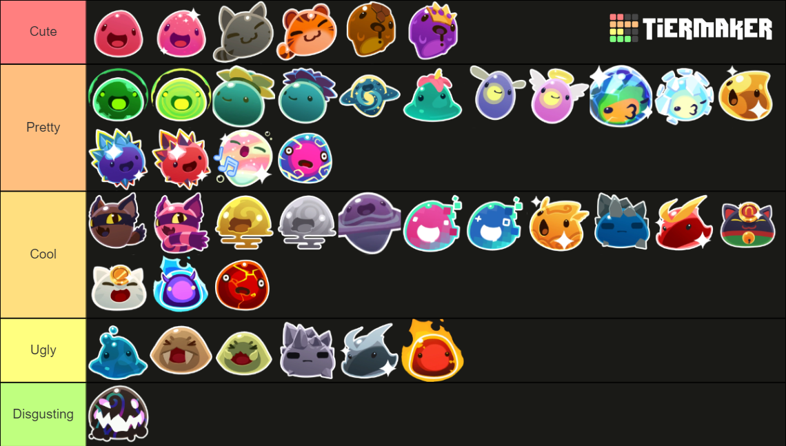 Ranking every slime in slime rancher (dlc skins included)-- Tier List ...