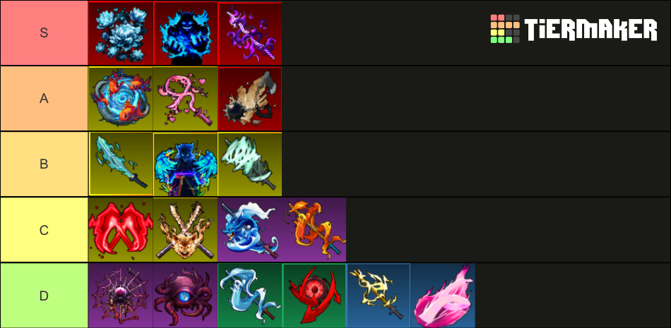 demon blade Tier List (Community Rankings) - TierMaker