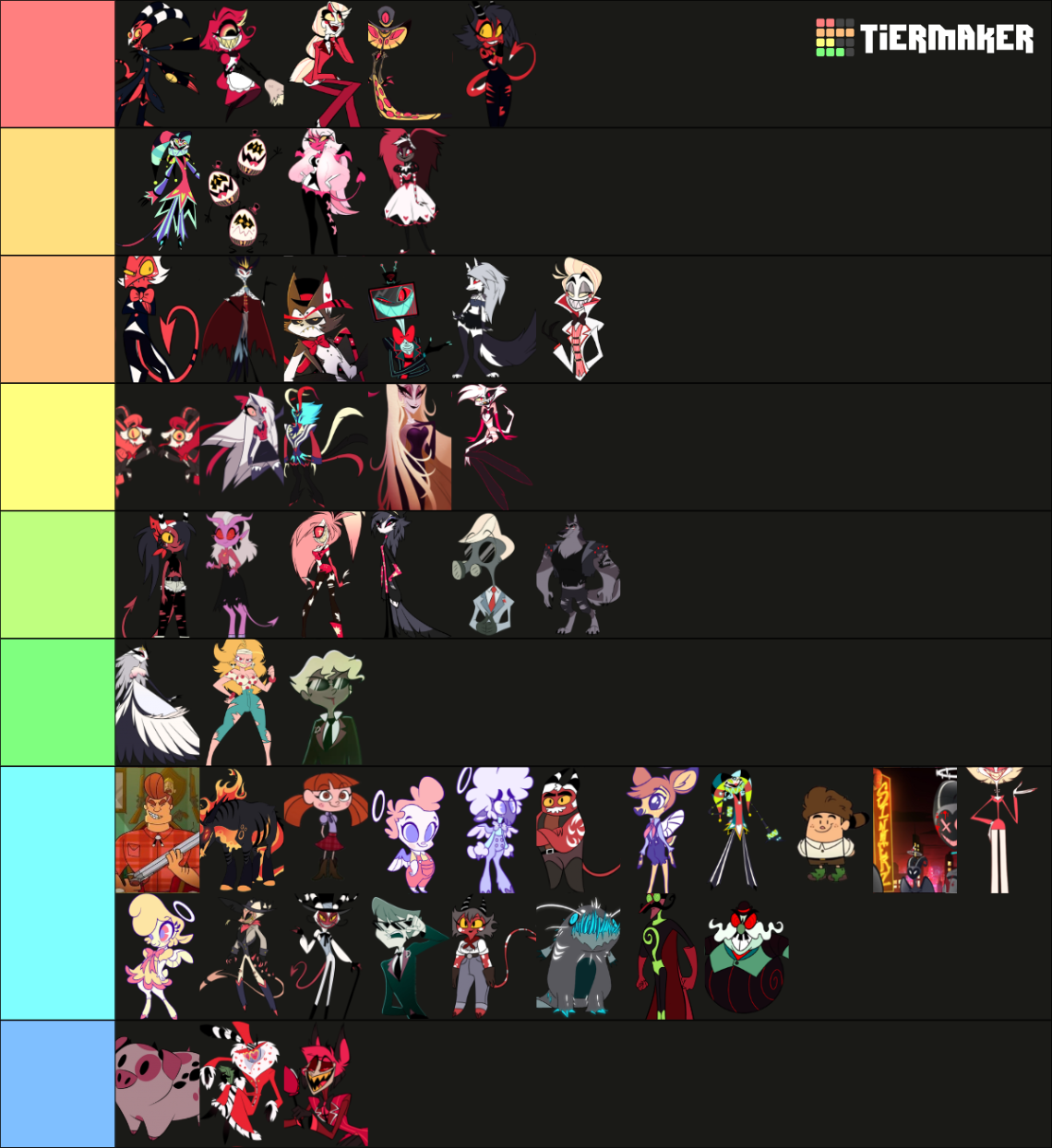 Hazbin Hotel & Helluva Boss Tier List (Community Rankings) - TierMaker