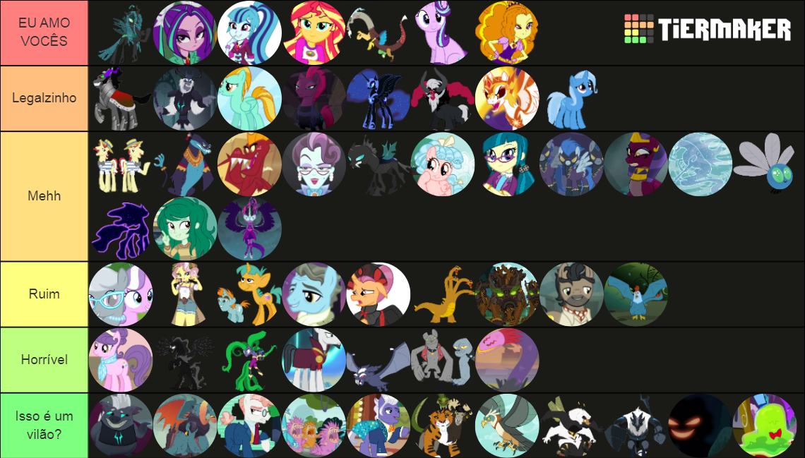 All MLP Villains Tier List (Community Rankings) - TierMaker