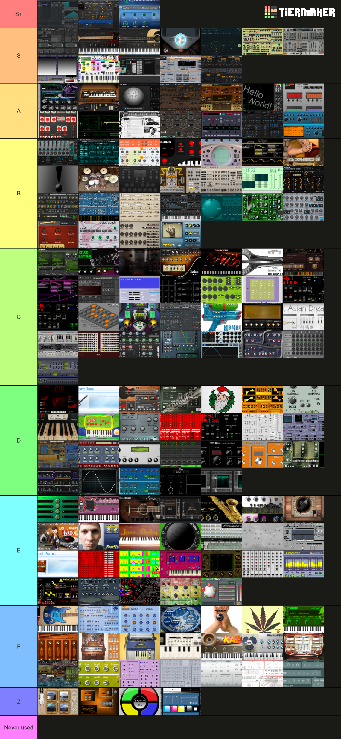 Random free vst plugins Tier List (Community Rankings) - TierMaker