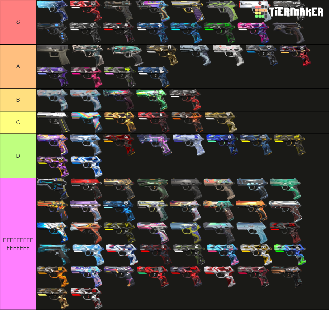 Valorant Classic Skins (November 2024) Tier List (Community Rankings ...