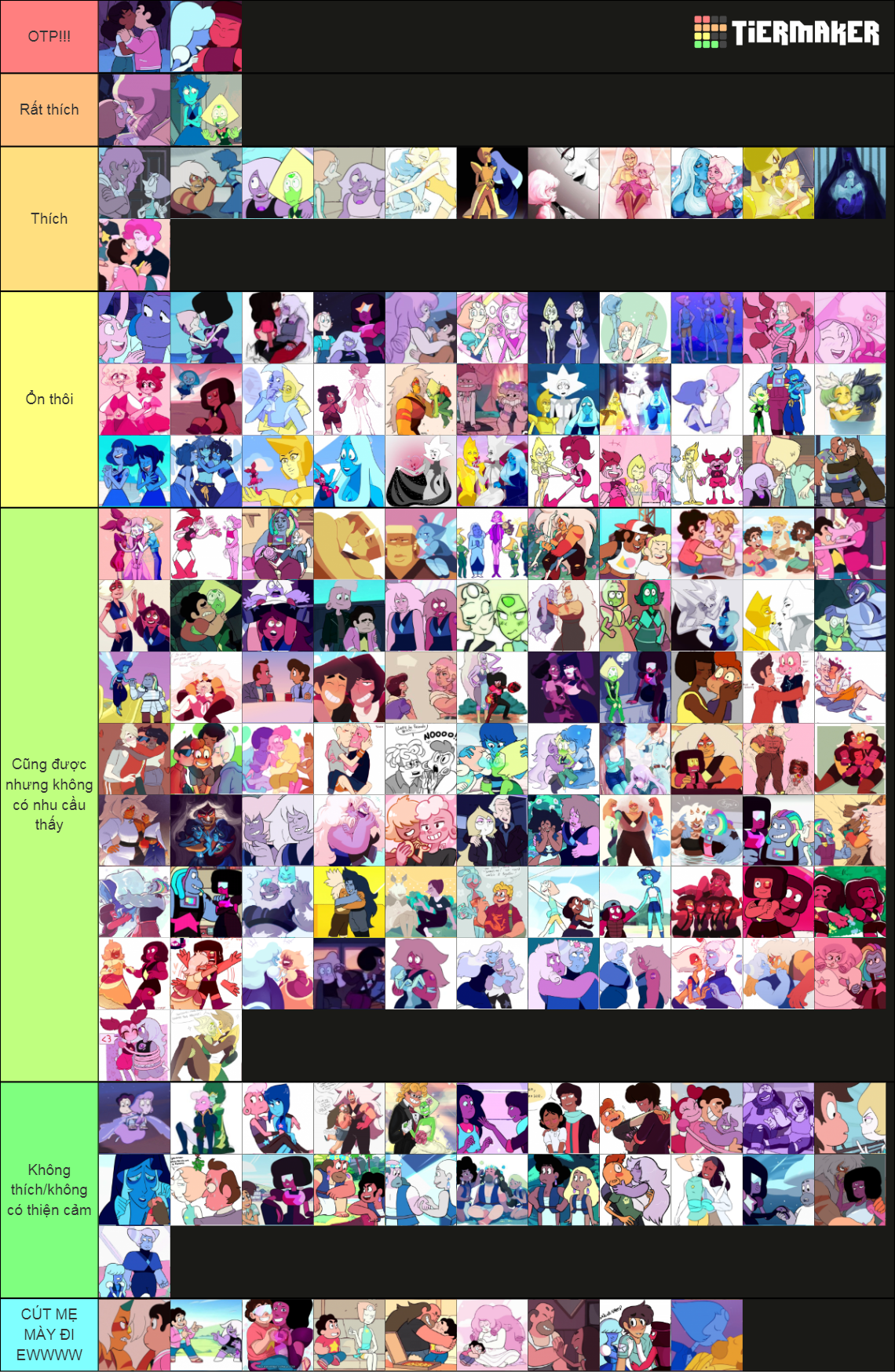 Steven Universe All Ships Tier List (Community Rankings) - TierMaker