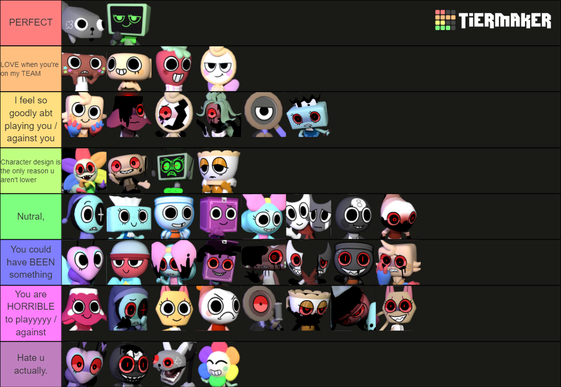 Toons And Twisteds From Dandys World Tier List Community Rankings