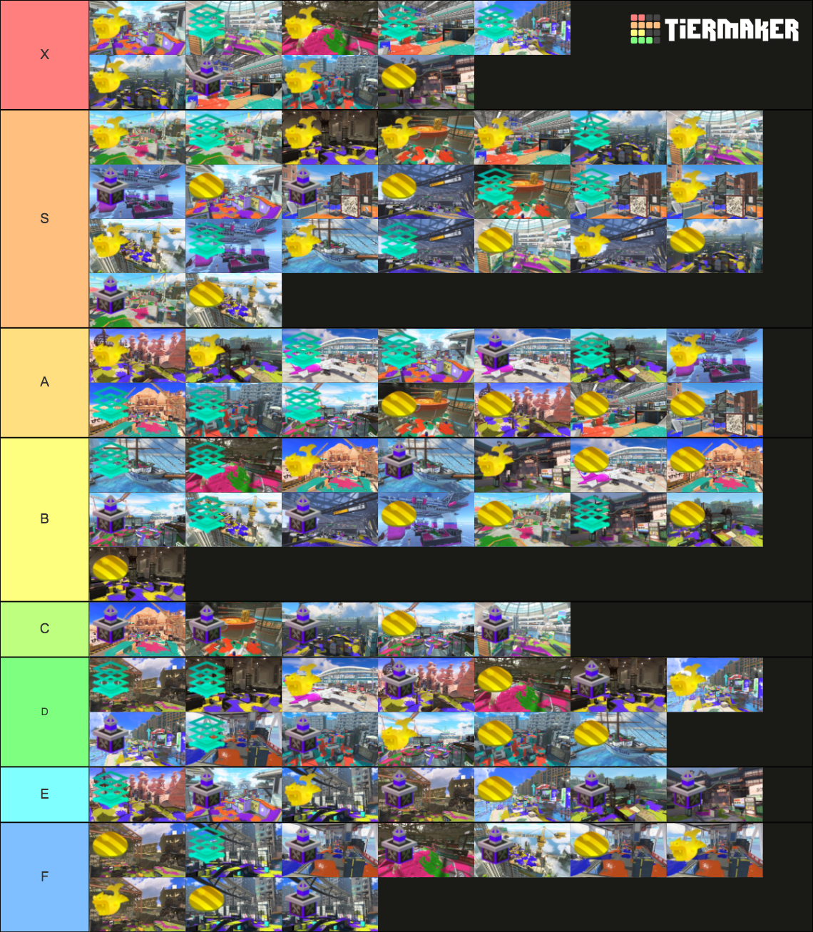 All splatoon 3 mapmods Tier List (Community Rankings) - TierMaker