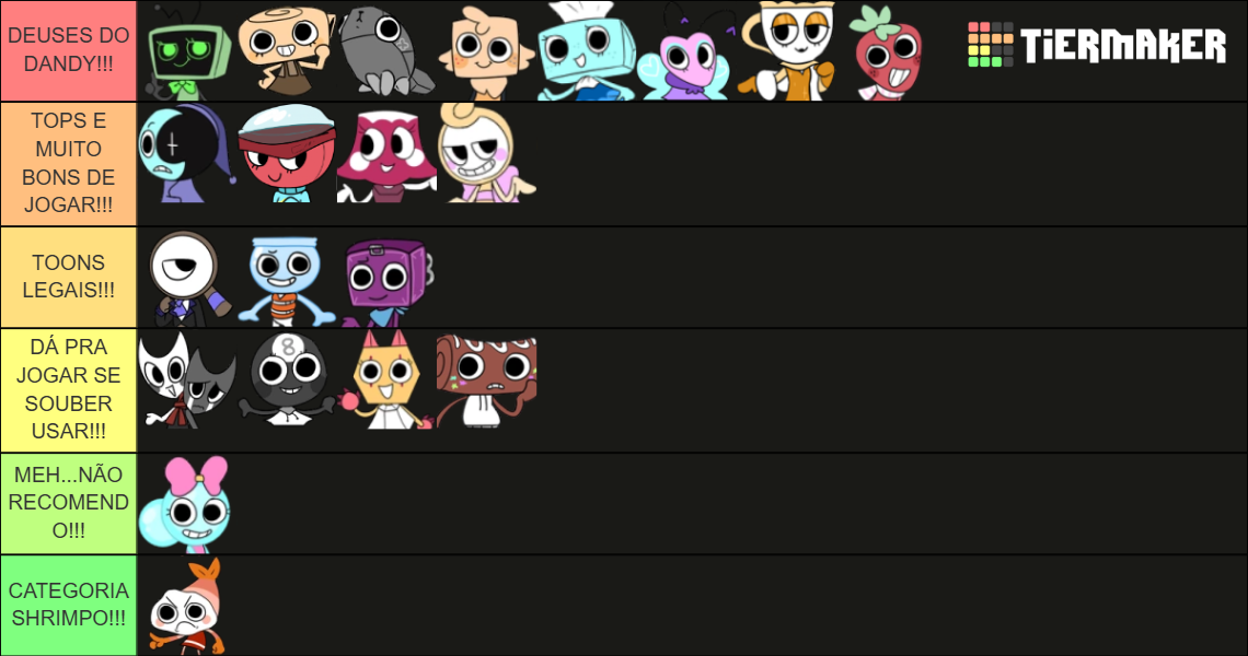 Dandys World Toon Tier List Community Rankings Tiermaker