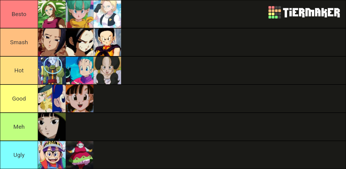 DRAGON BALL CHARACTERS Tier List (Community Rankings) - TierMaker