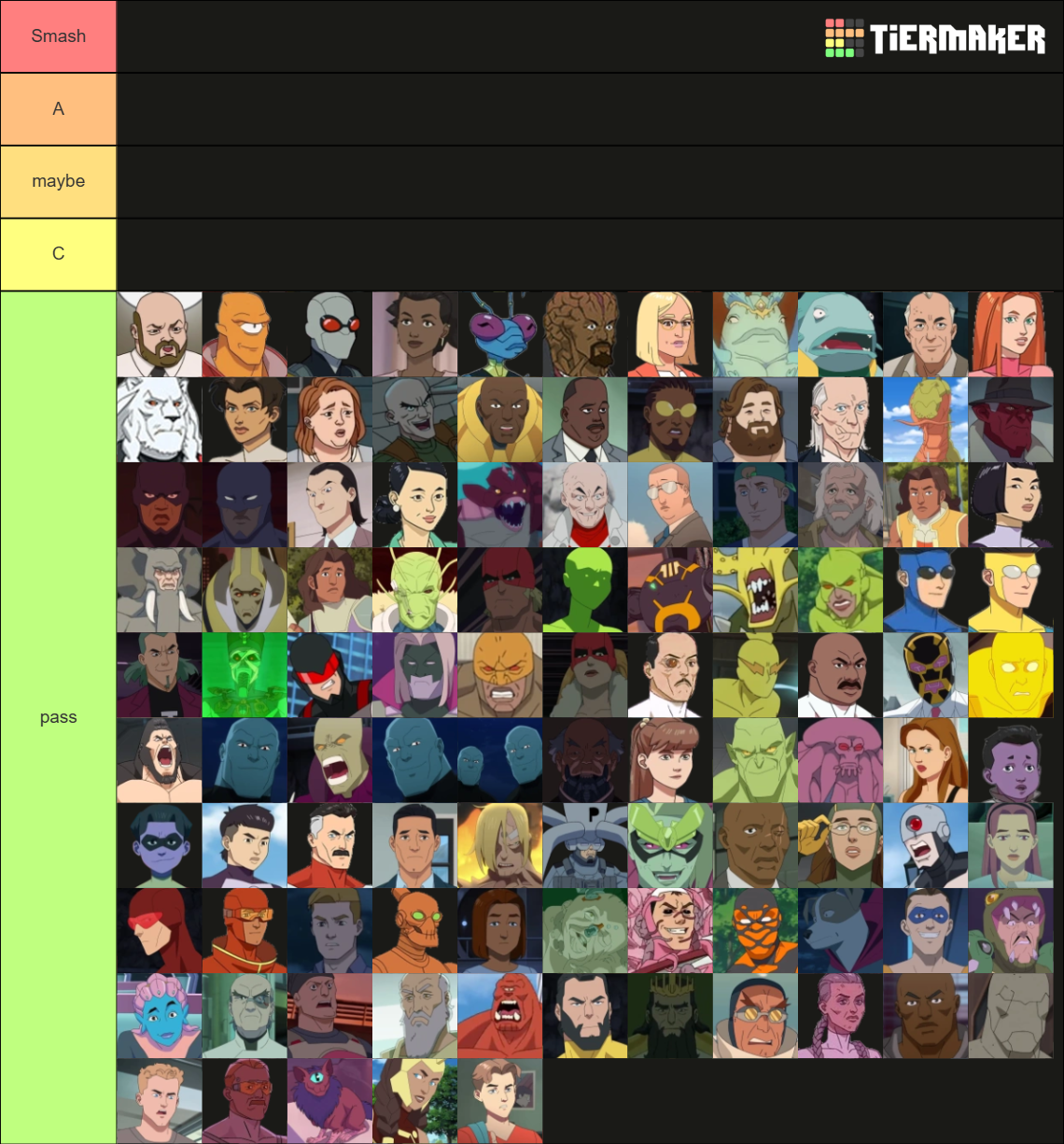 Invincible Power Ranking Invincible TV Series (2025) Tier List (Community Rankings) - TierMaker