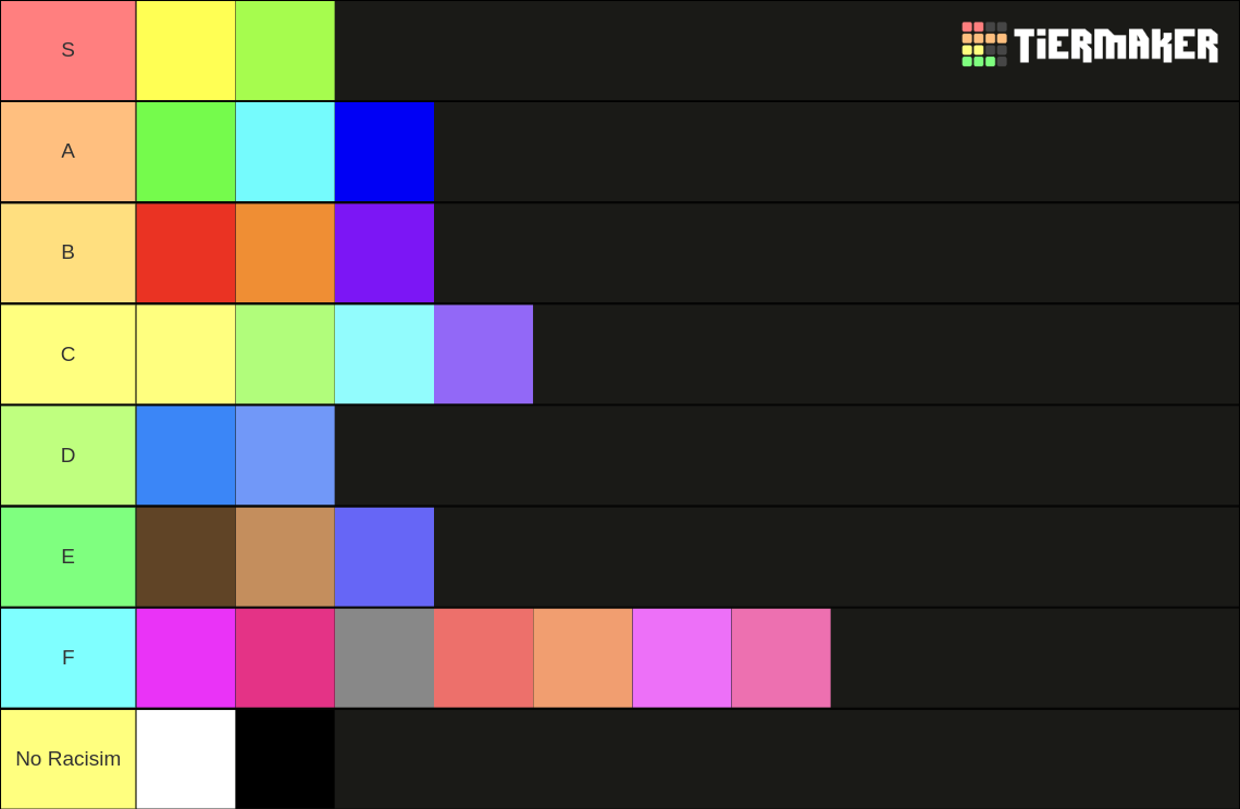 Color Tier List (Community Rankings) - TierMaker