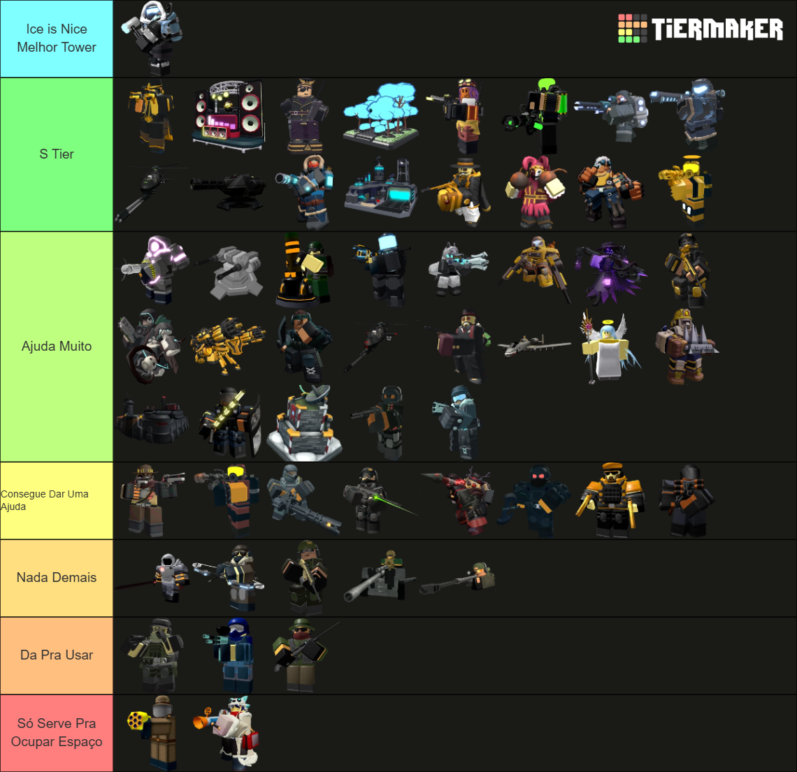 TDS Tower (Operation I.C.E) Tier List Rankings) TierMaker