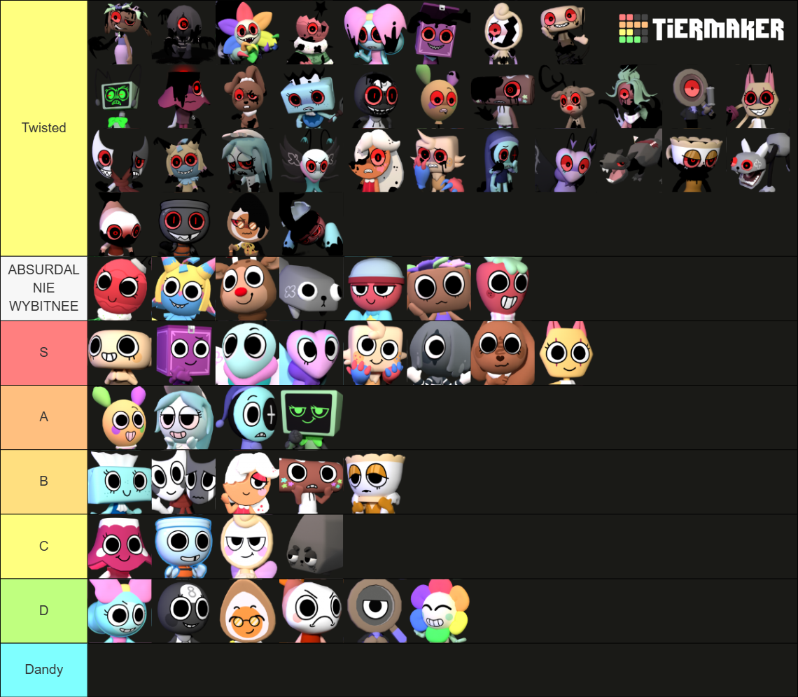 Dandy's World Character Tier List (Community Rankings) - TierMaker
