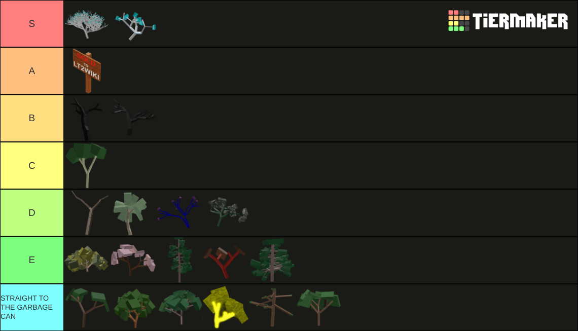 LT2 Trees Tier List (Community Rankings) - TierMaker