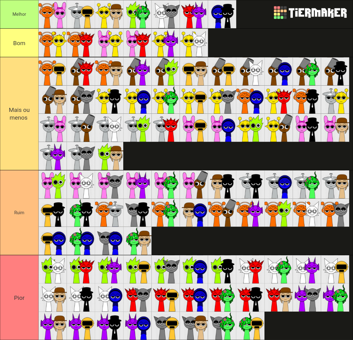 Sprunki Ship Tierlist Tier List (Community Rankings) - TierMaker