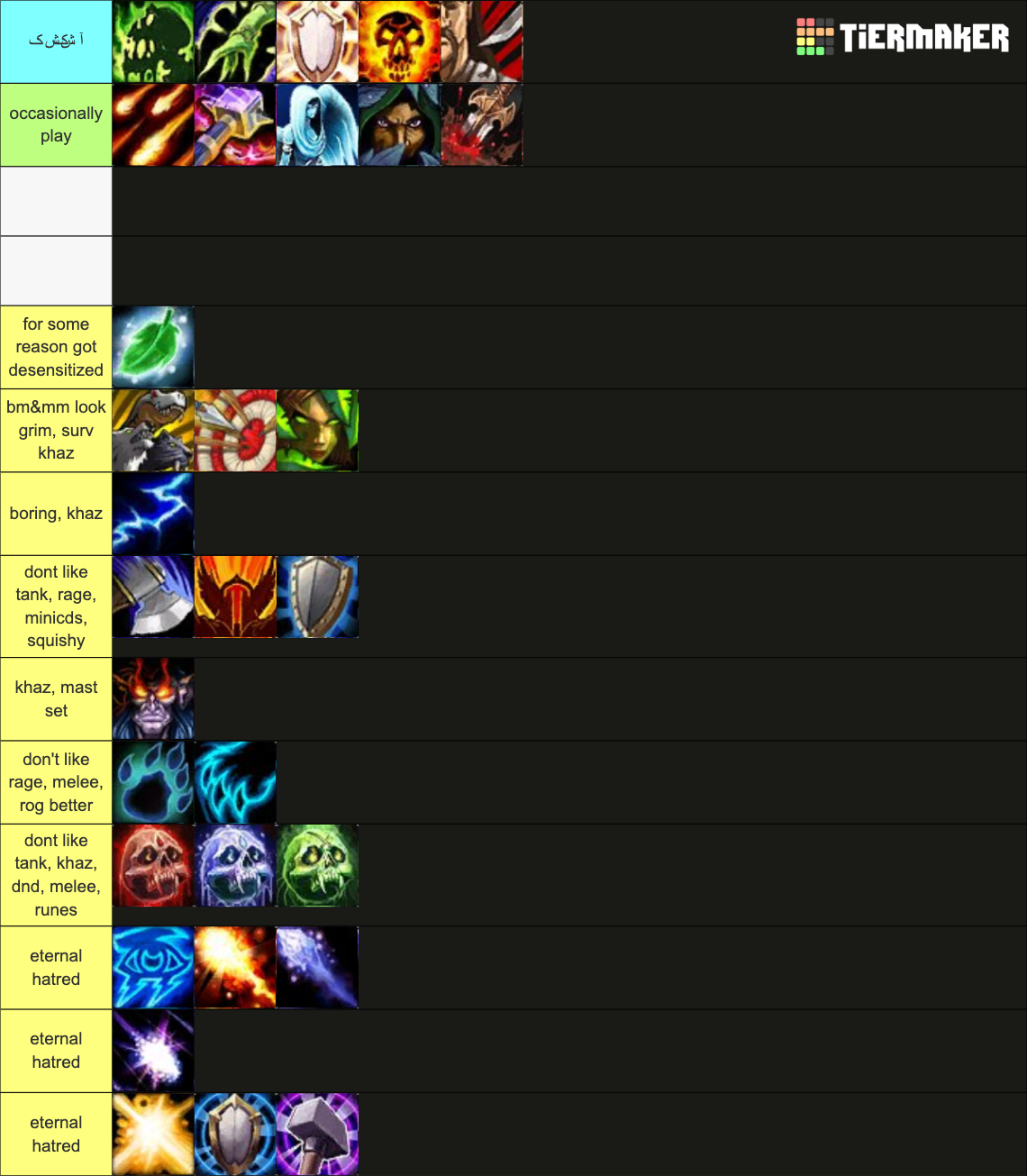 World of Warcraft WotLk & Cata Class Tier List Rankings
