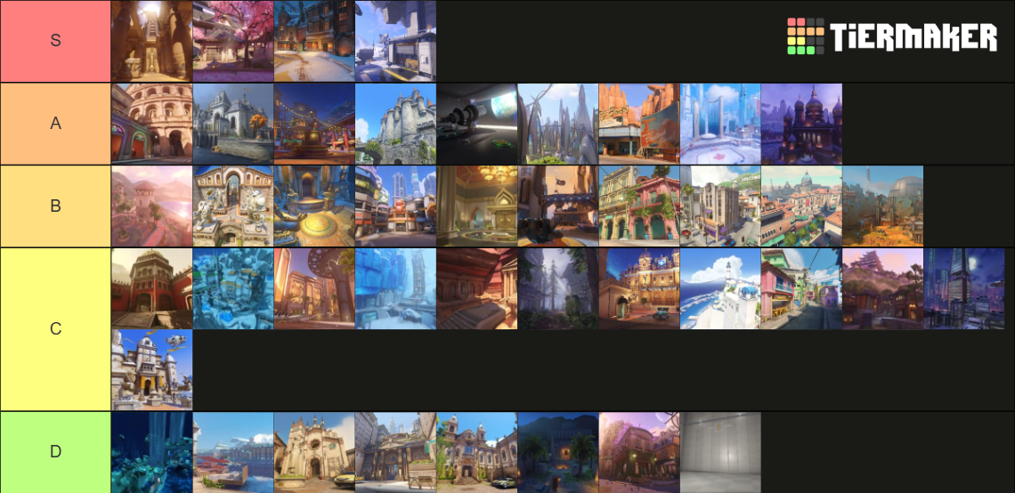 All Overwatch 1 and 2 Maps Tier List (Community Rankings) - TierMaker