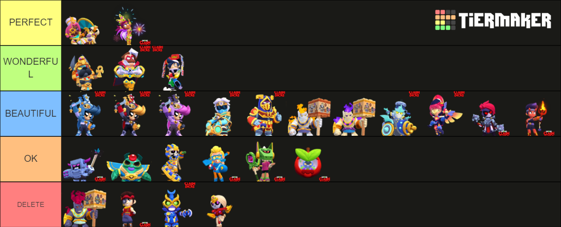 New skins Tier List (Community Rankings) - TierMaker