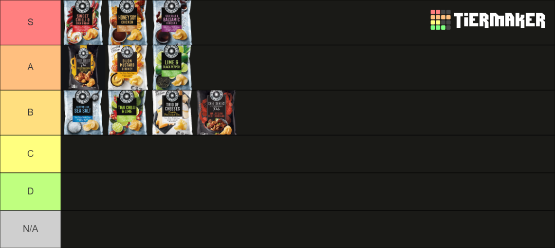 Red Rock Deli Chips 2024 Tier List Rankings) TierMaker