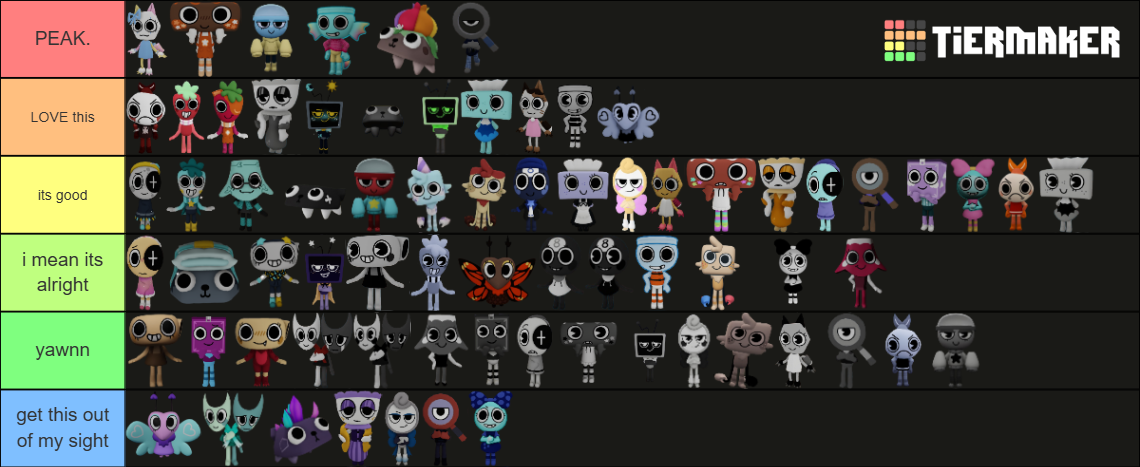 Dandys world Skins (ALL SKINS) Tier List (Community Rankings) - TierMaker