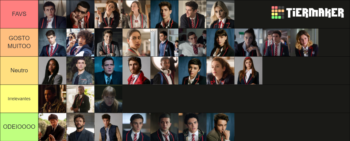 Elite Ranking Best Elite Characters season 1-6 Tier List (Community Rankings) - TierMaker