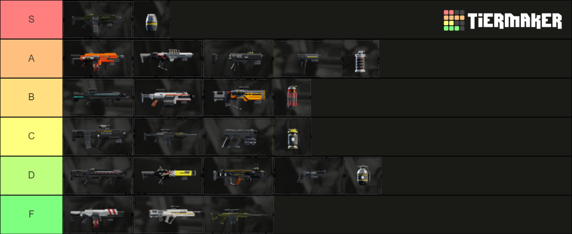 Helldivers 2 Weapons Tier List (Community Rankings) - TierMaker