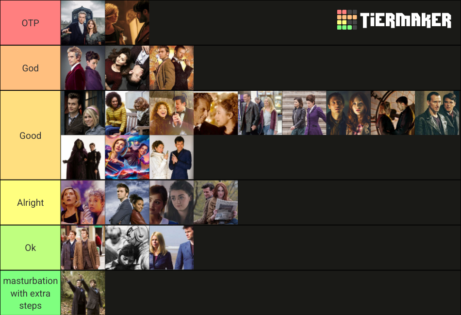 Doctor Who ships (New Who) Tier List Rankings) TierMaker