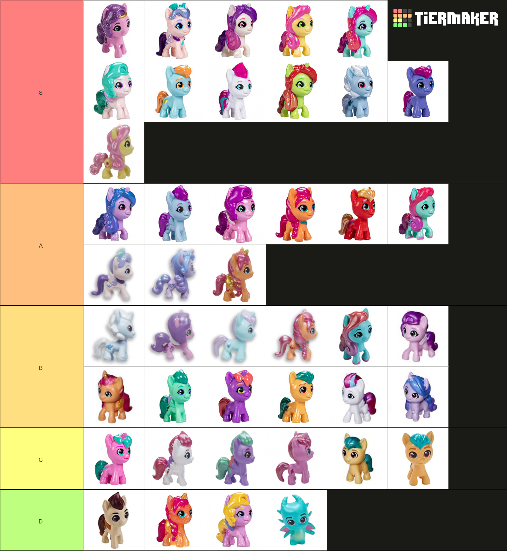 MLP Mini World Magic Tier List (Community Rankings) - TierMaker