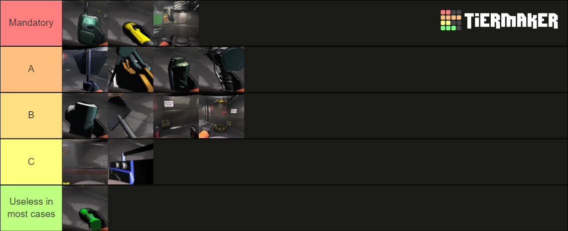 Lethal Company Items Tier List Community Rankings TierMaker   Lethal Company Items 138292 1701078137 