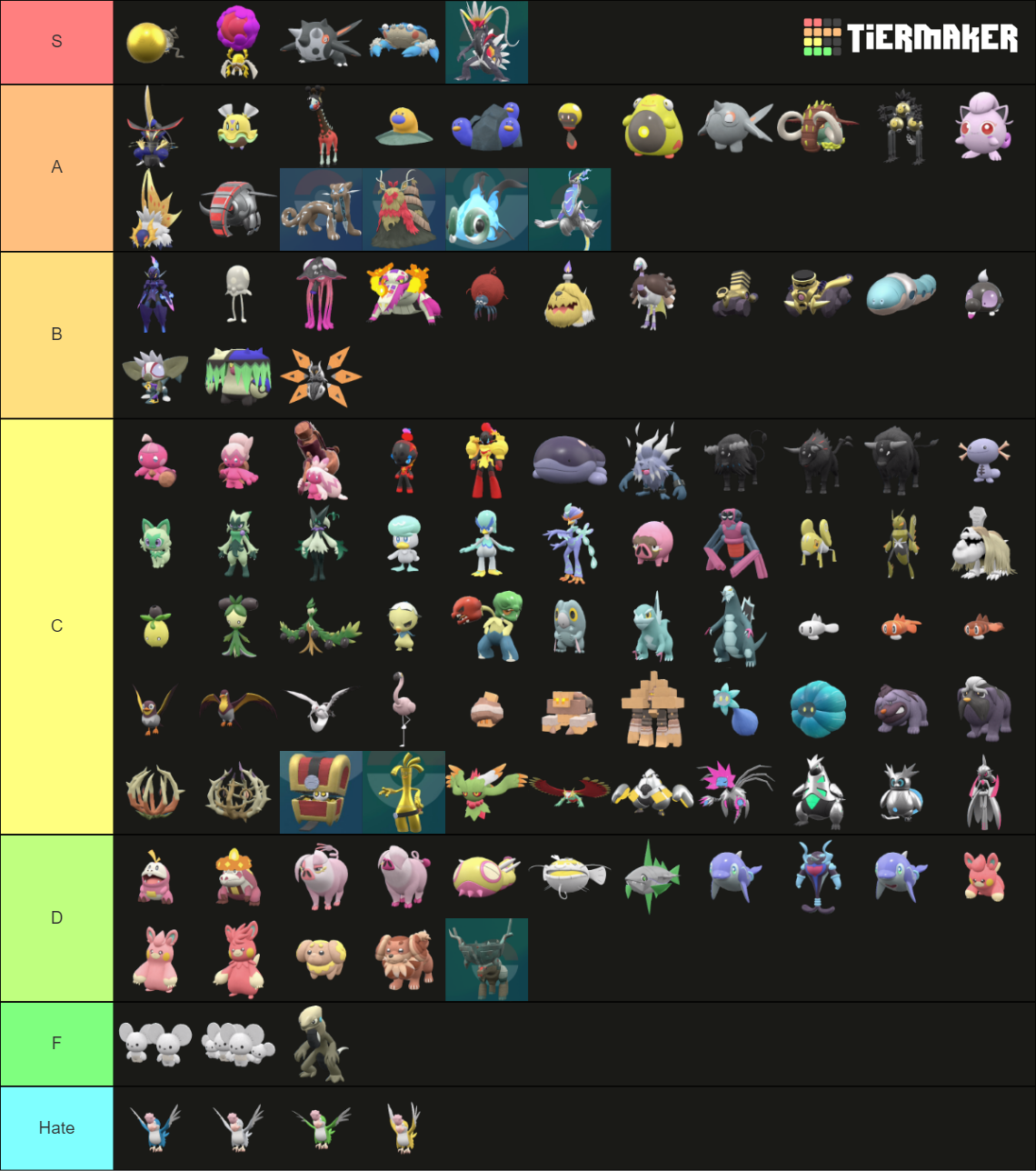 All Shiny Pokemon (Gen 9) Tier List (Community Rankings) - TierMaker