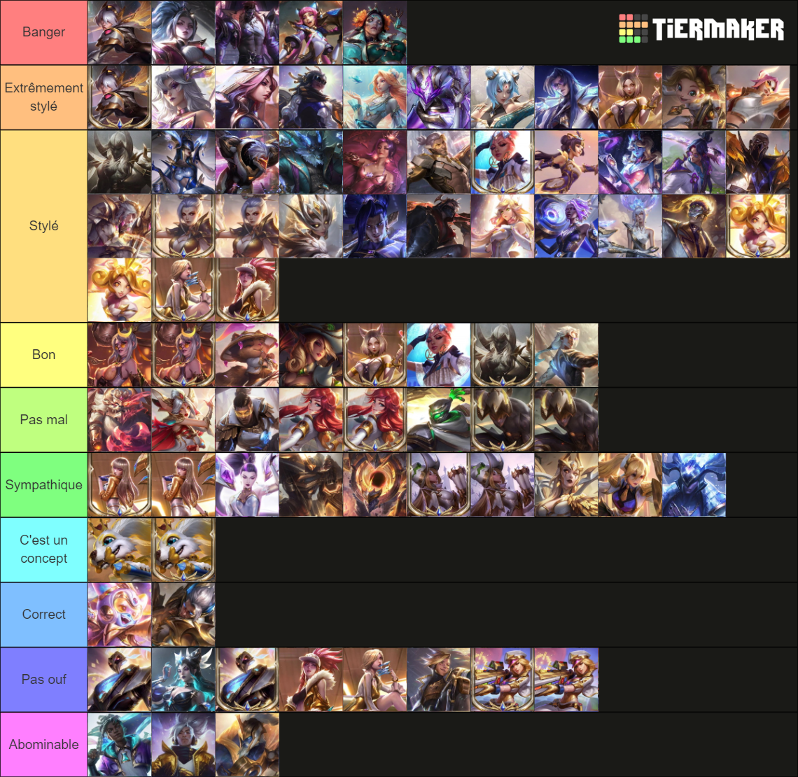 All Prestige Skins LoL + Mythic May 2024 Tier List Rankings