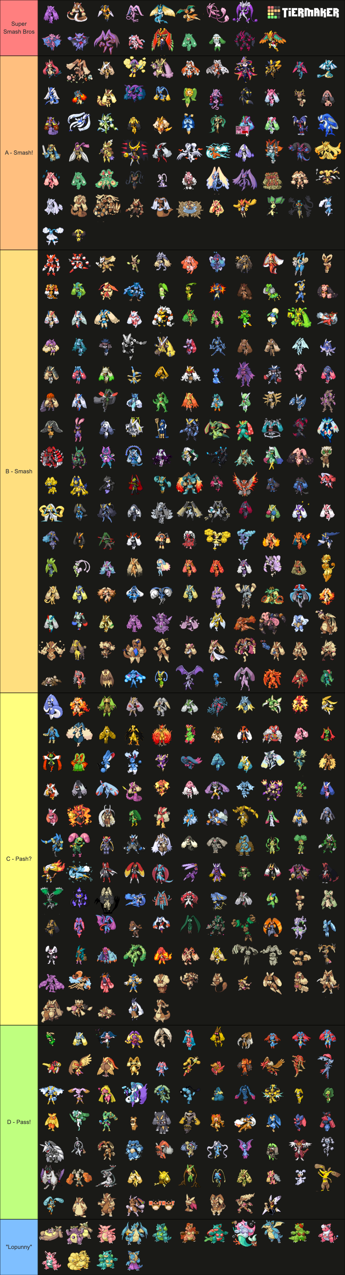 Every Custom Lopunny Fusion From Pokémon Infinite Fusion Tier List
