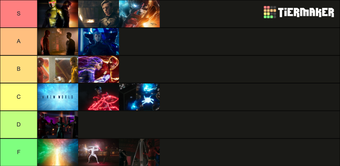 The Flash Story arcs (Seasons 19) Tier List Rankings