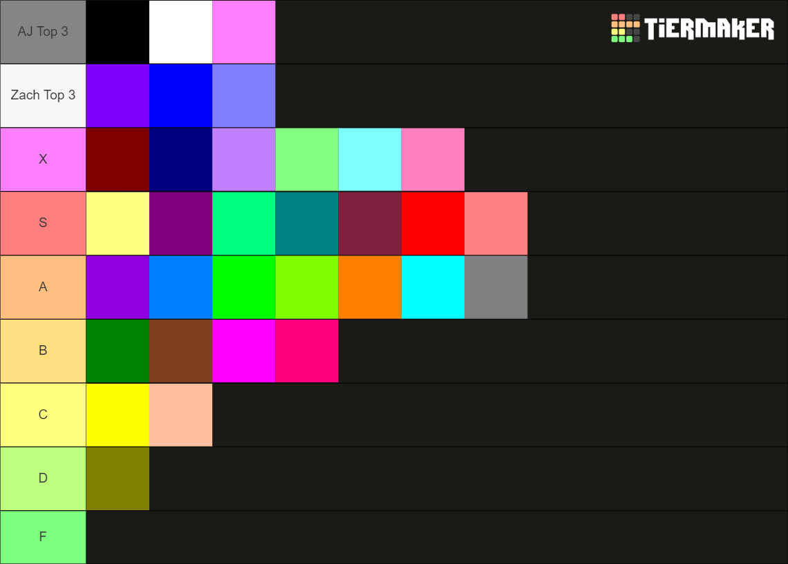 Extended Color Wheel Colors Tier List (Community Rankings) - TierMaker