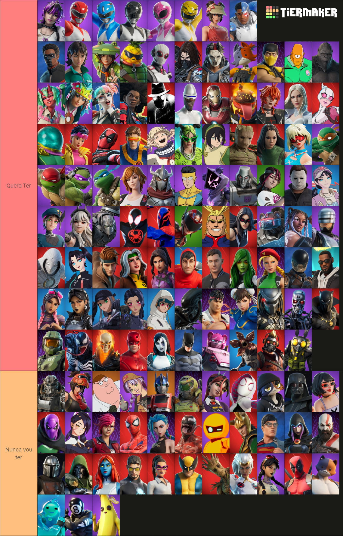 All Fortnite Skins 2025 (2000+ Ch6S4 Updated) Tier List (Community ...