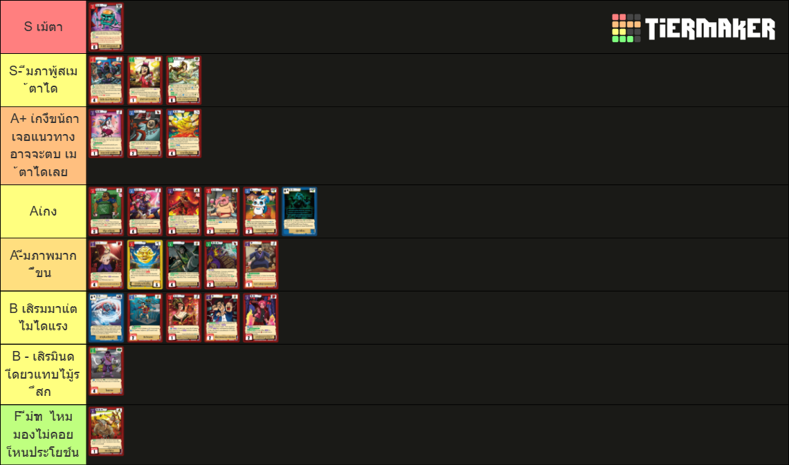 BOT BT10 deck Tierlist Tier List (Community Rankings) - TierMaker