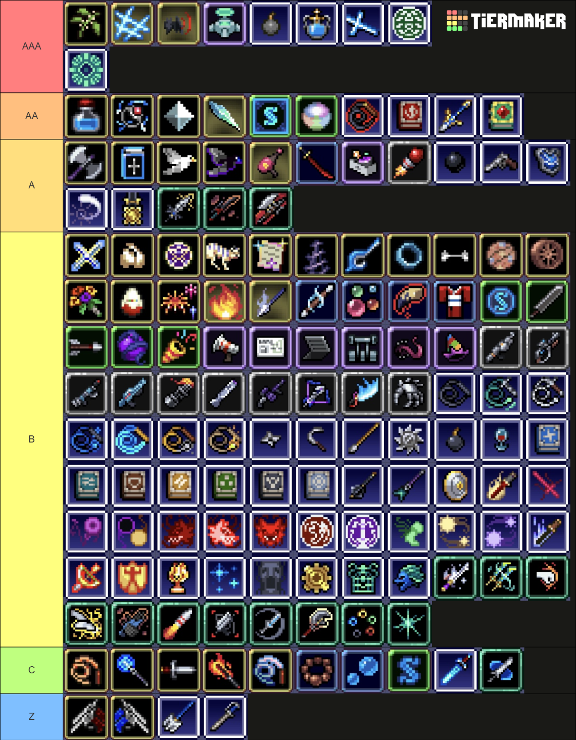 VAMPIRE SURVIVORS all weapons DLC Tier List Rankings