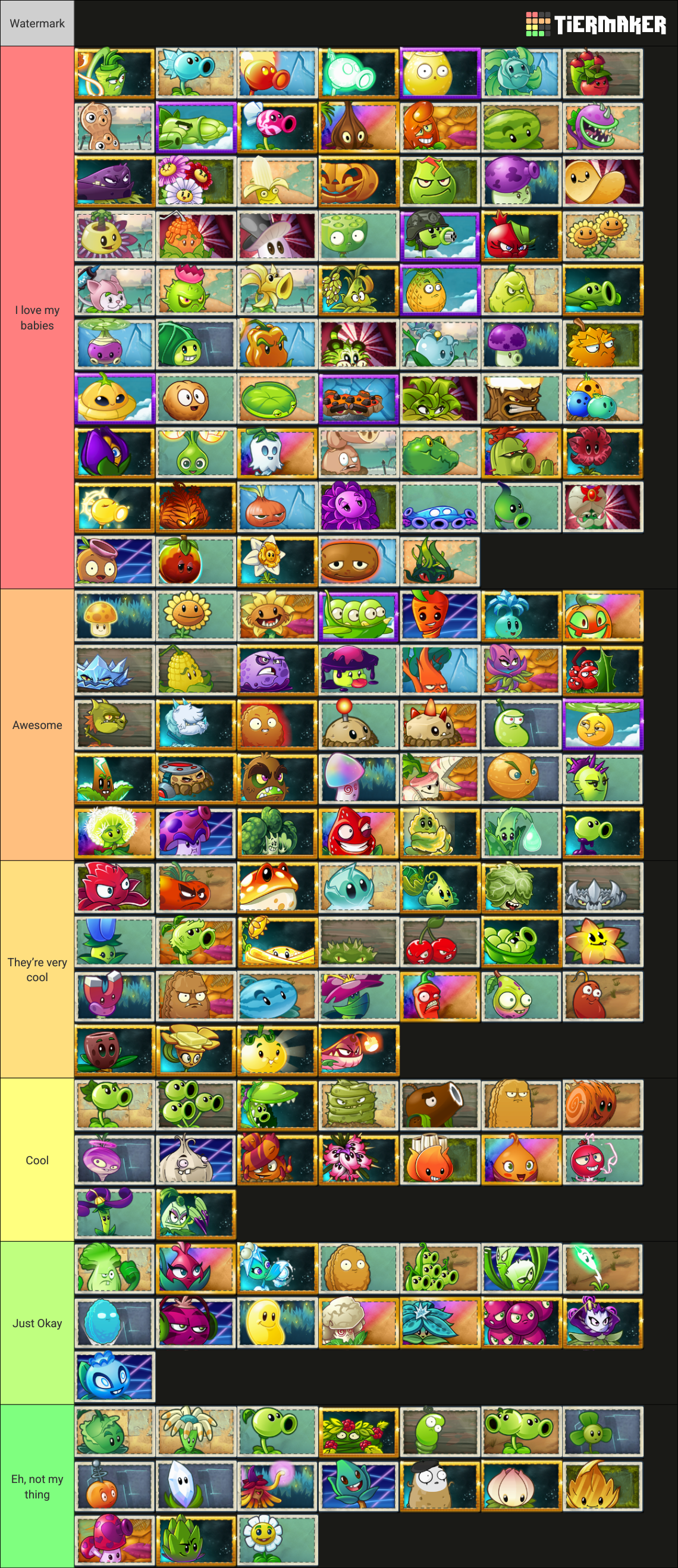 PVZ2 Reflourished Plants (v1.4.0) Tier List (Community Rankings