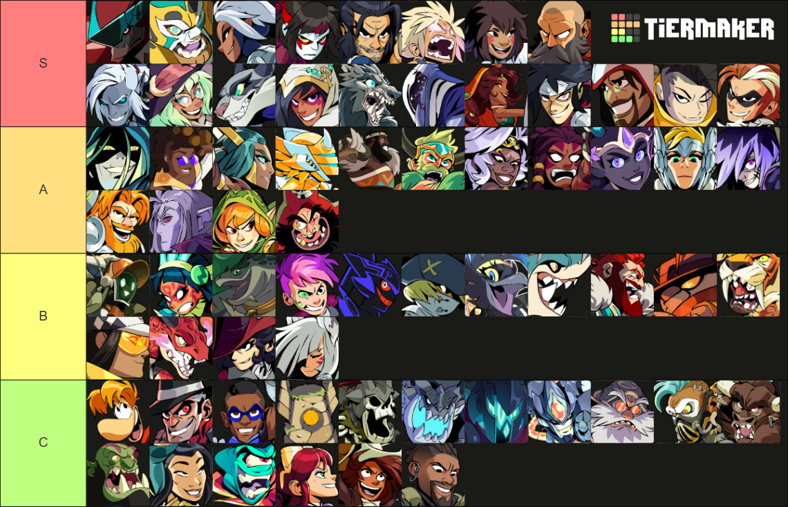Brawlhalla Legends [Ransom] Tier List (Community Rankings) - TierMaker