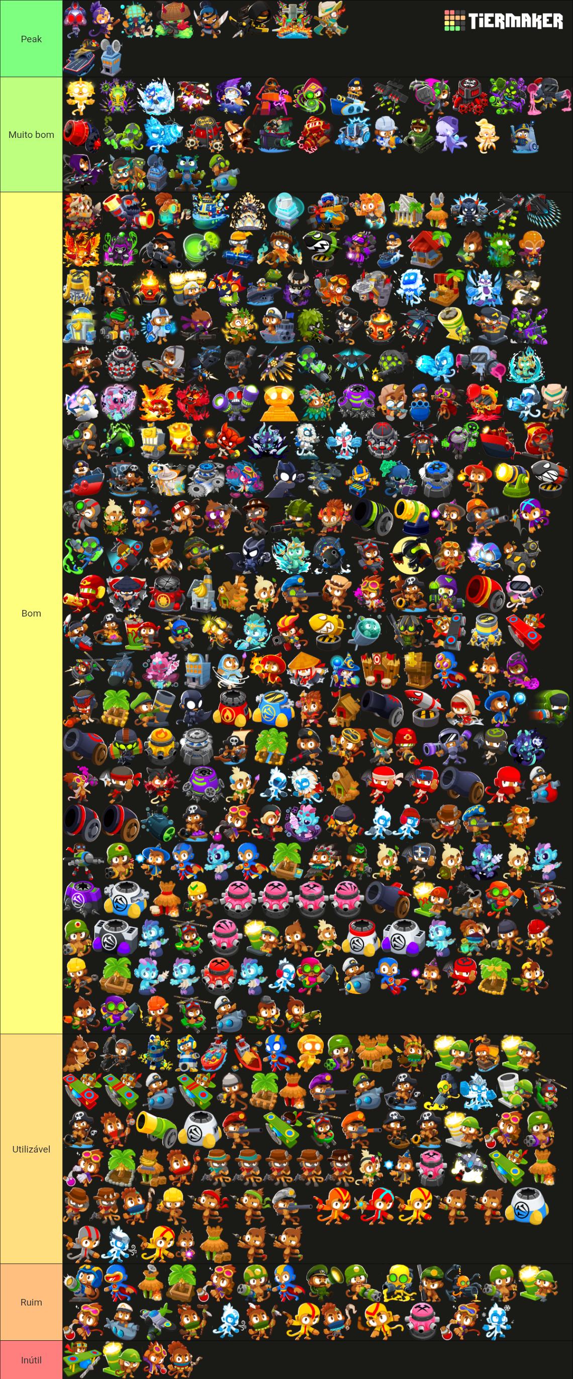 BTD6 all upgrades (v52) Tier List (Community Rankings) - TierMaker