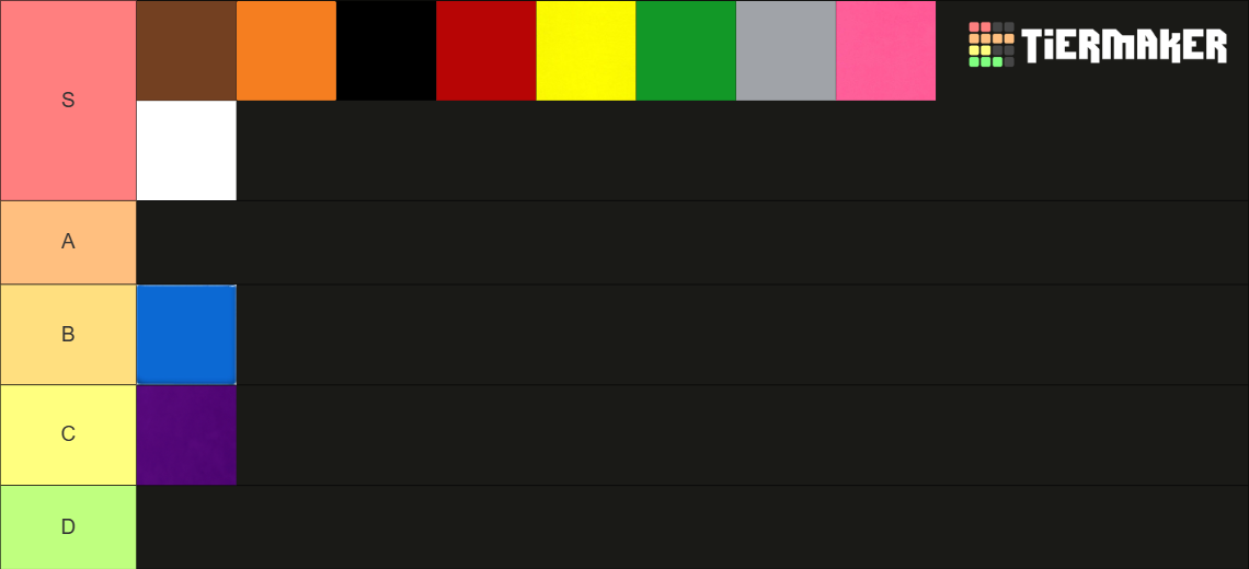 Colors Tier List (Community Rankings) - TierMaker