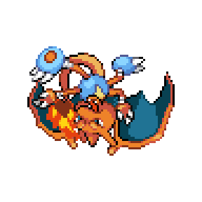 grille pixel art charmander