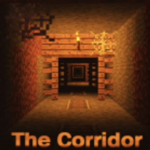 Dark corridor in a scary roblox game