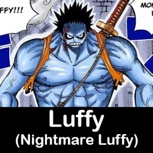 I draw a fanart of the Nightmare Luffy with zoro's shadow and enma