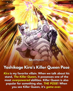 Killer Queen's pose, JoJo's Bizarre Adventure