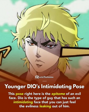 intimidating the pillar with jojo poses