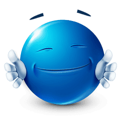 Blue Emoji or Joobi - Free Smiley Download