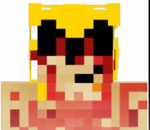 Sonic exe pixel Minecraft Skin