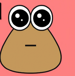 Pou Needs To Eat More. #eat #pou #food #animation #littlemonsters #lit